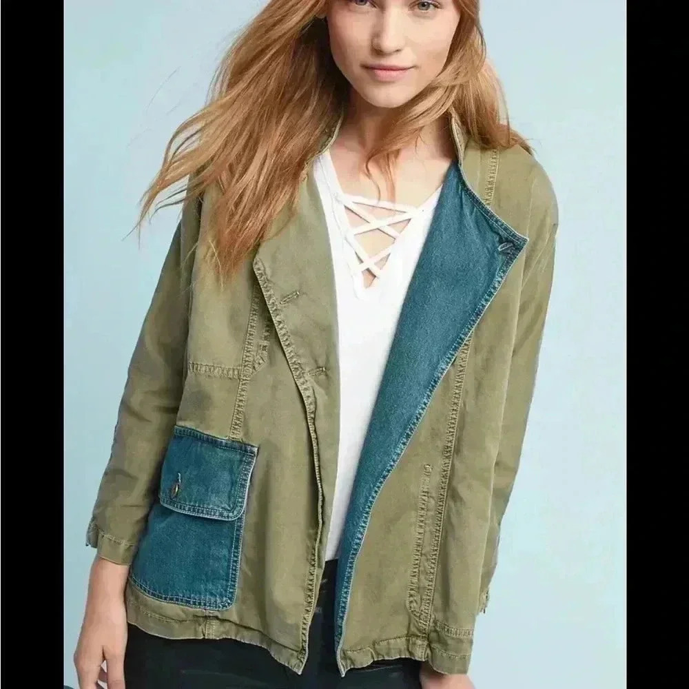Anthropologie current Elliot double placket jacket